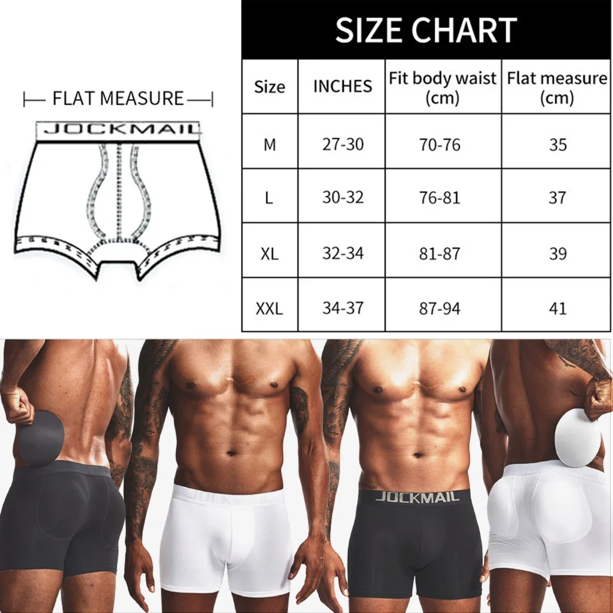 Men Comfortable Cotton Butt Li - Boxer Brief Pack Cotton review and price